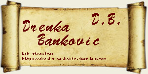 Drenka Banković vizit kartica